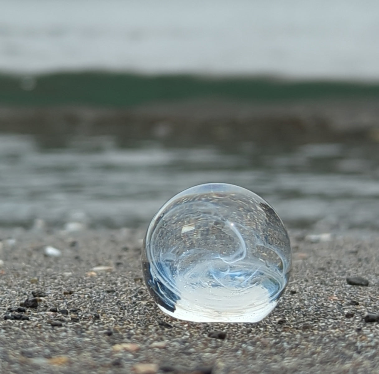 「永遠」遺骨ガラスのガラス玉 N
