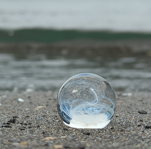 「永遠」遺骨ガラスのガラス玉 i