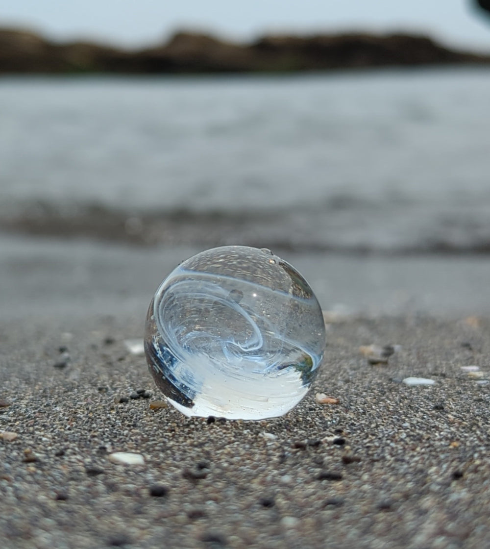 「永遠」遺骨ガラスのガラス玉 N